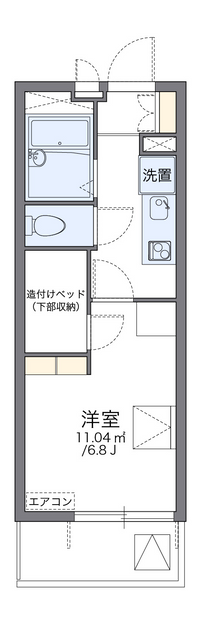 レオパレスさくら 間取り図