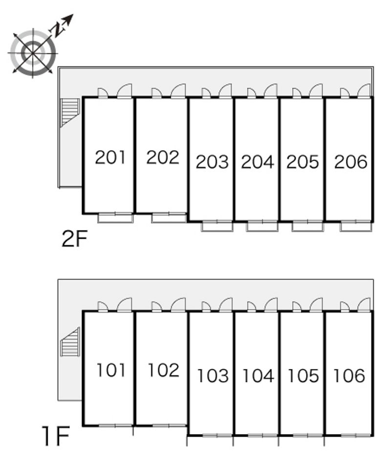レオパレスカームＹＯＳＨＩＤＡ 間取配置図