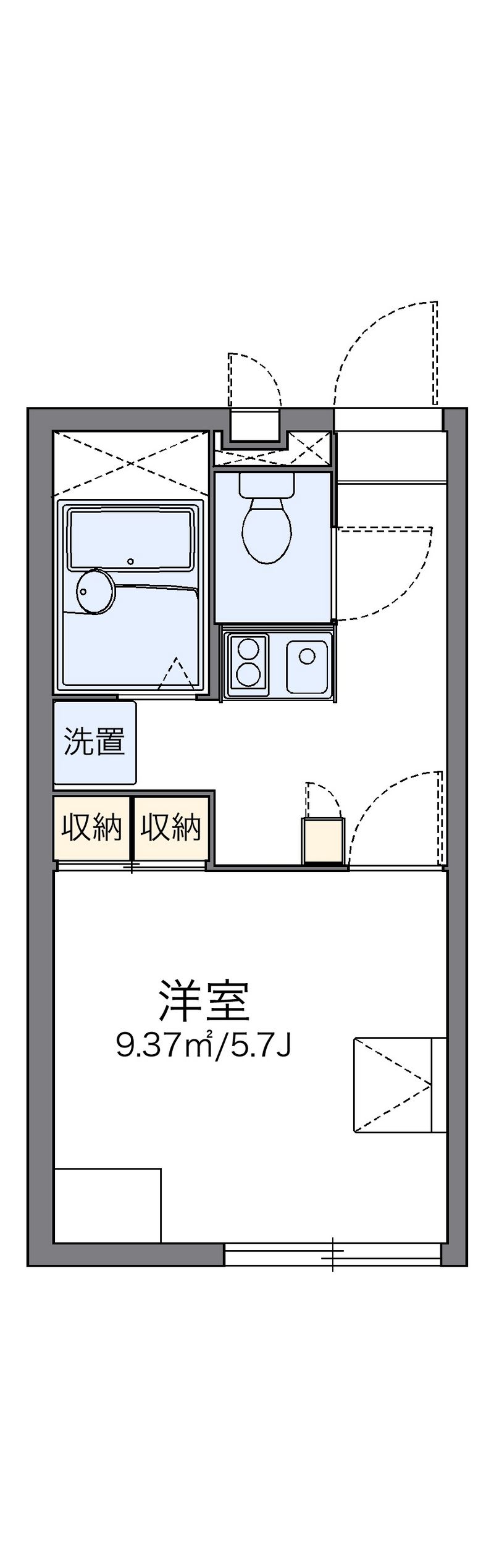 レオパレスパウロ 間取図