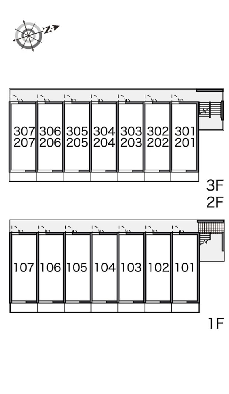 レオネクストカーサ川口飯塚 間取配置図