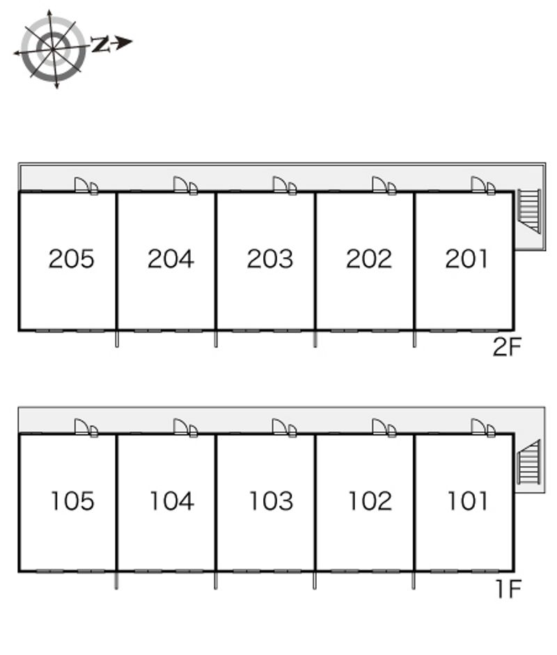 レオパレスエバーグリーン 間取配置図