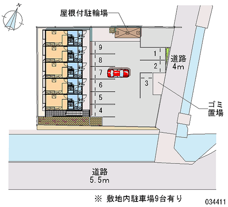 レオパレスエストゥベンダⅢ 月極駐車場