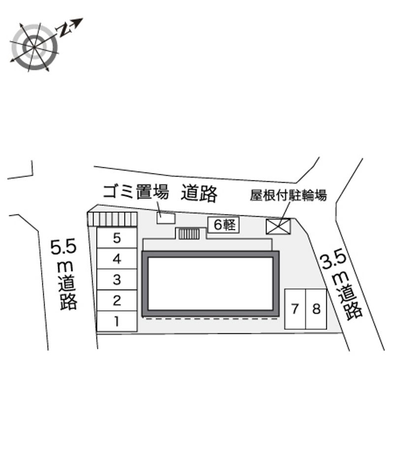 レオパレスふじ 配置図