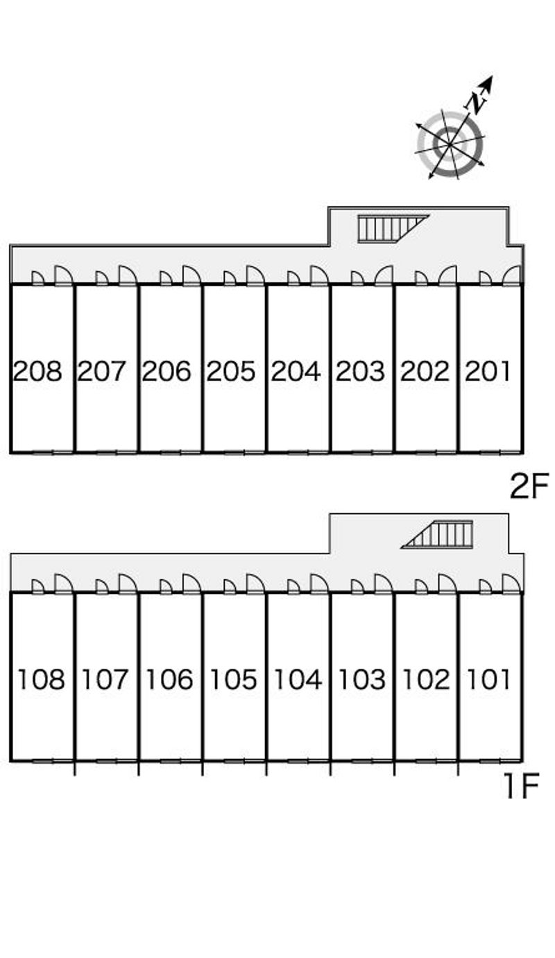 レオパレスＯＹＡＢＵ 間取配置図