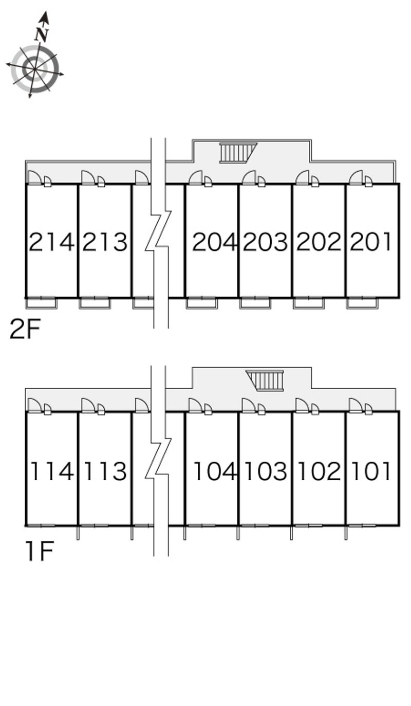 レオパレス天津風 間取り配置図