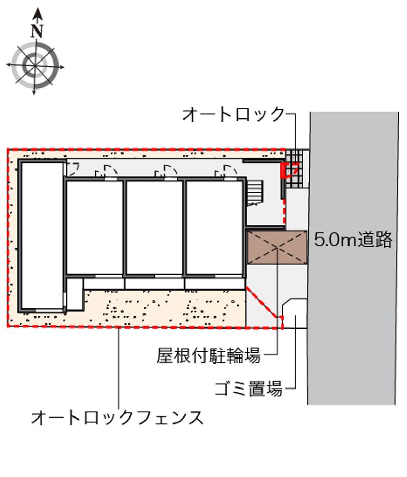 クレイノソレイユ中野新橋 配置図