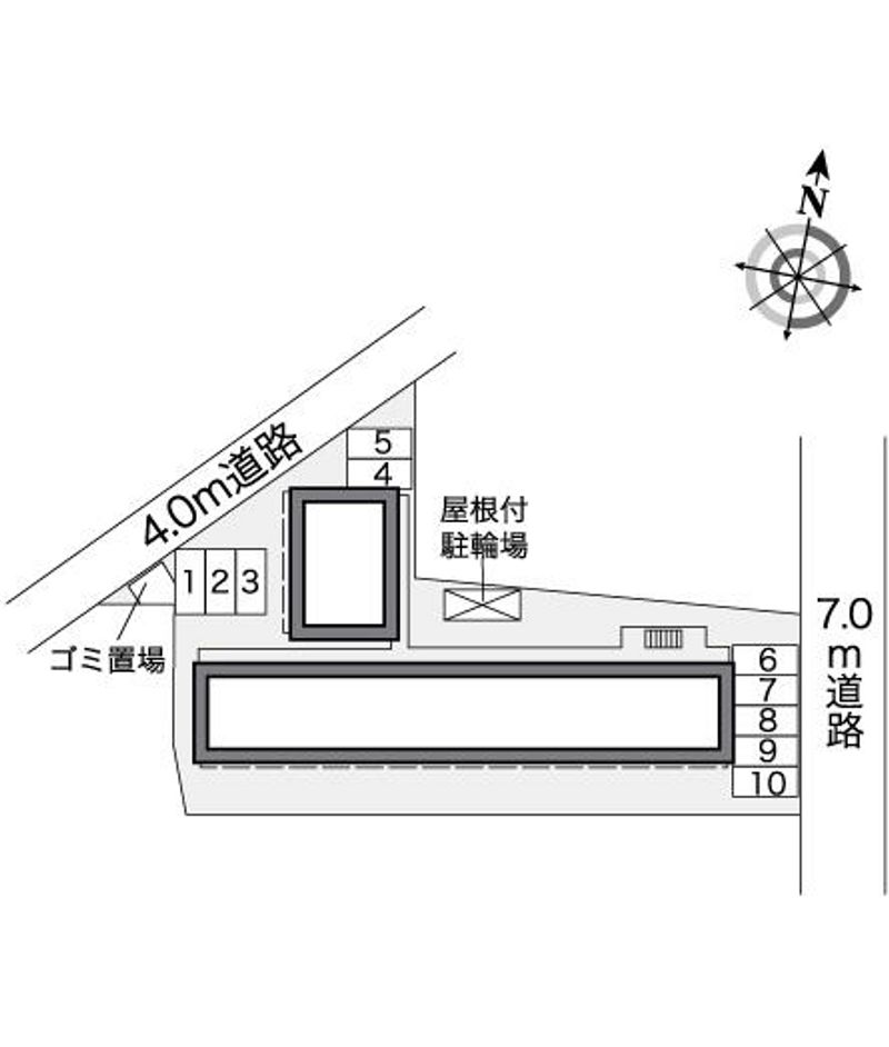 レオパレス江口橋 配置図