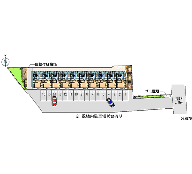 レオパレス桑町 月極駐車場