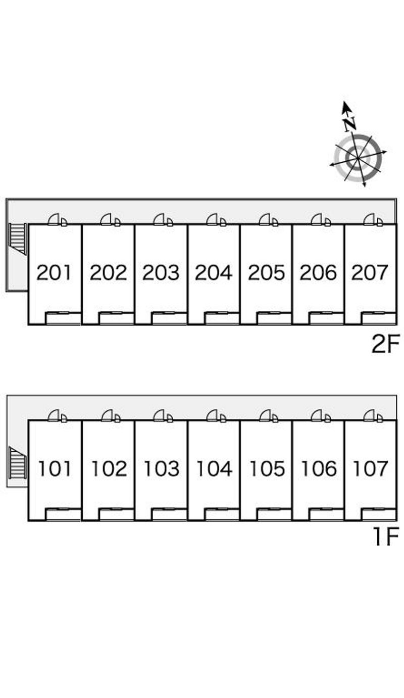 レオパレス双柳２番館 間取り配置図