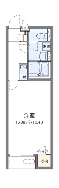 クレイノＨＩＫＡＲＩ 間取り図