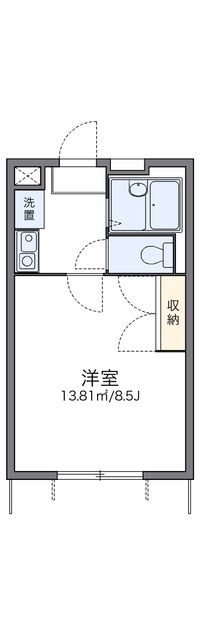 レオパレスビューフレア 間取り図