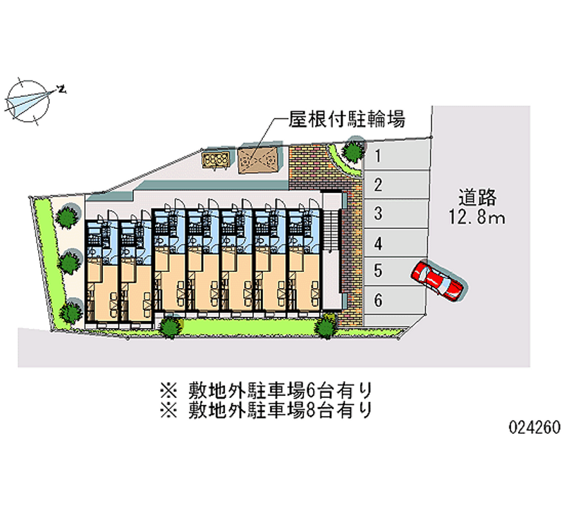 レオパレス富沢 月極駐車場