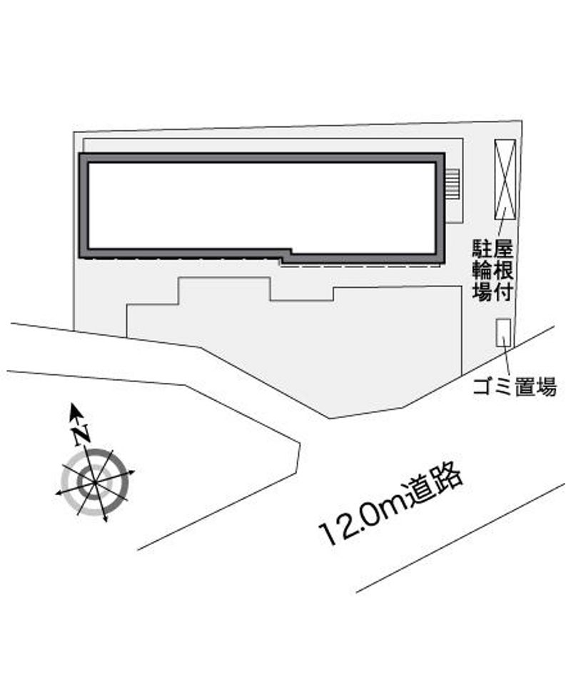 レオパレス鎌倉台Ⅱ 配置図