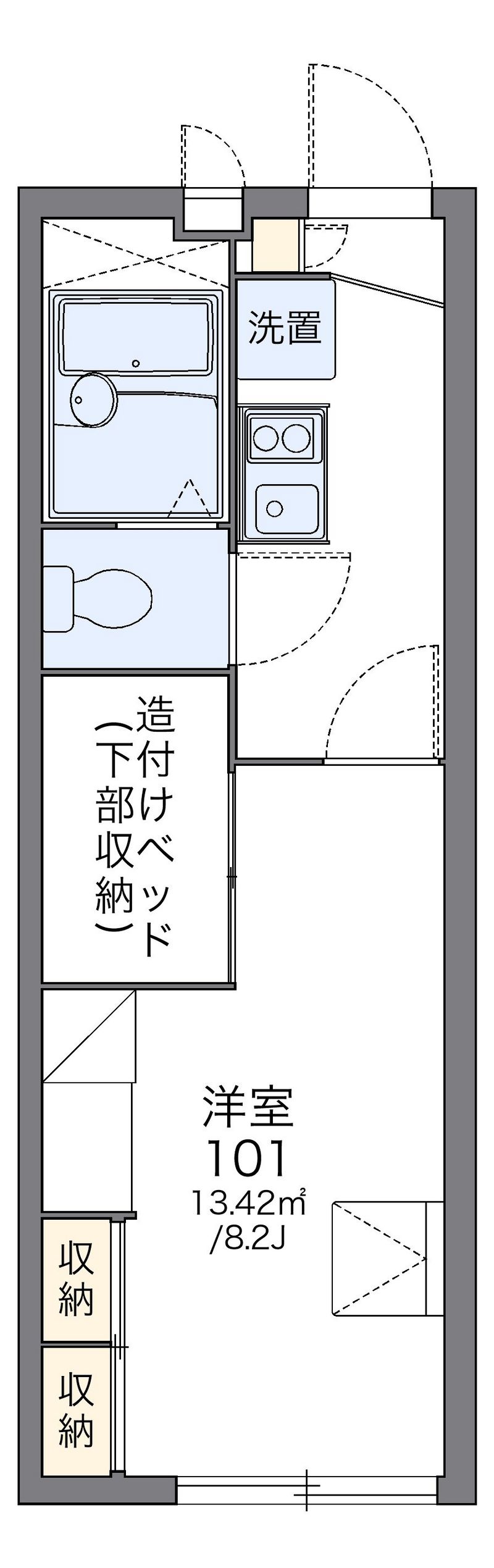 レオパレスプレーヌⅡ 間取図