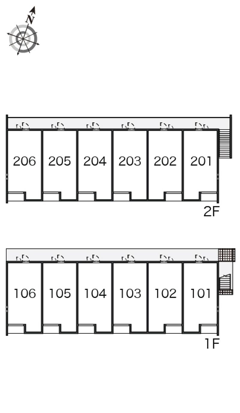 クレイノ宝塚東 間取配置図