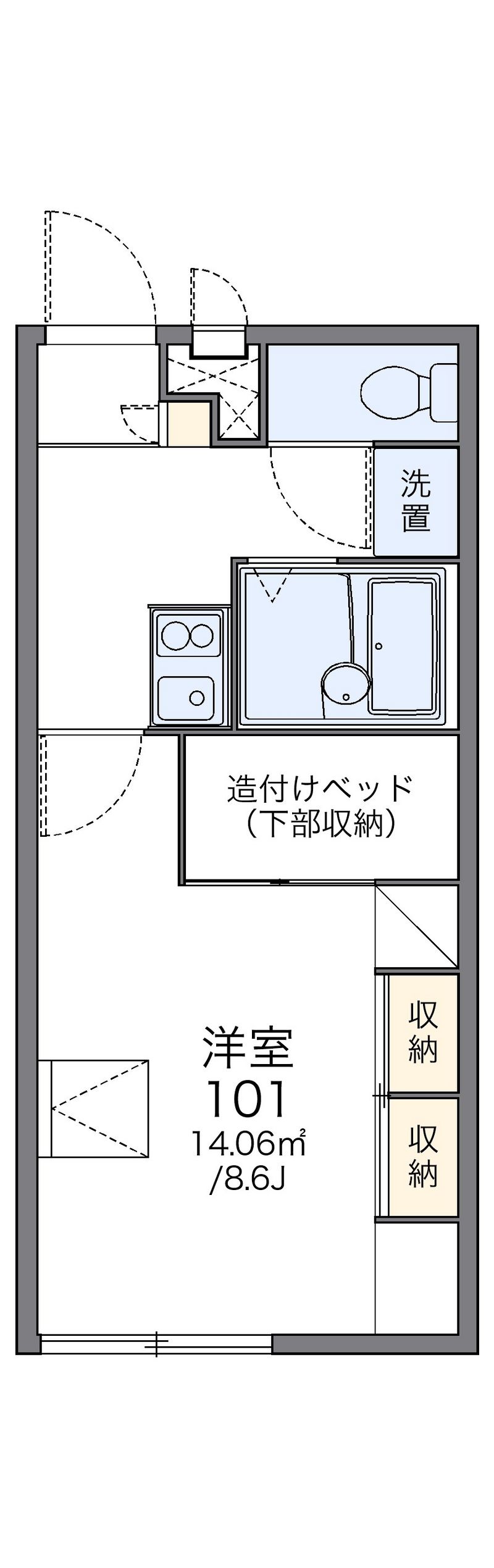 レオパレスコスモＡ 間取図