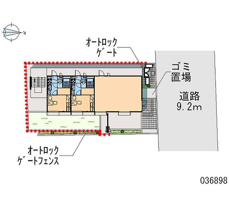 レオパレスフレイア 区画図