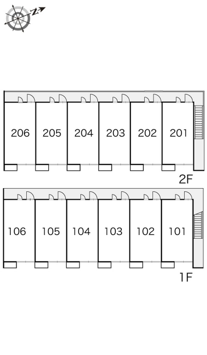 レオパレスアムール 間取配置図