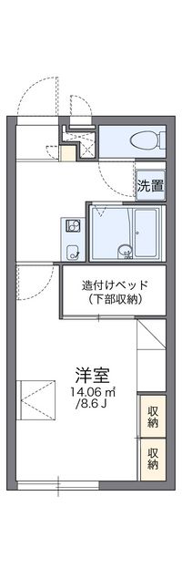 レオパレスグランファーレ 間取り図