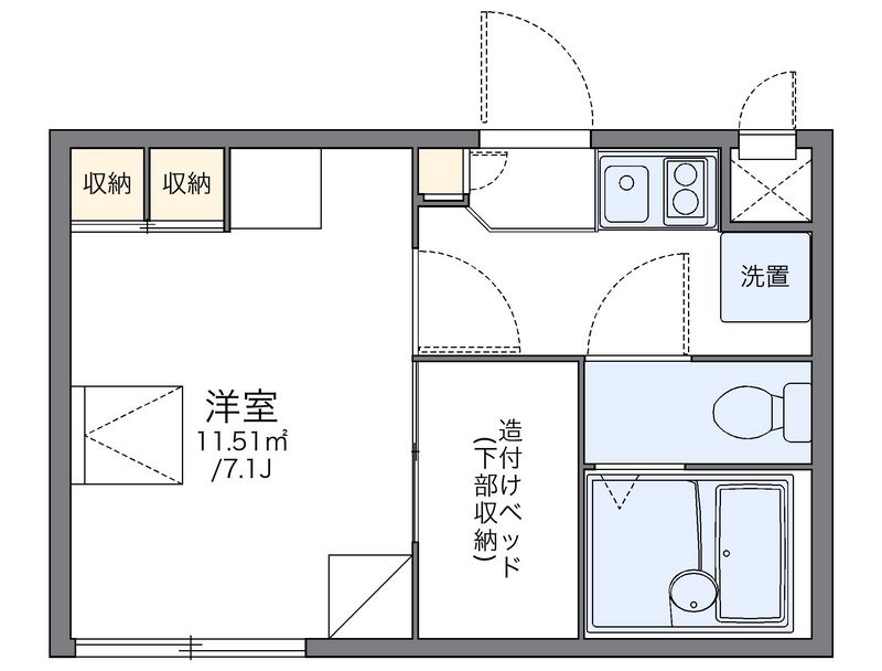 レオパレスサンイッコー 間取図