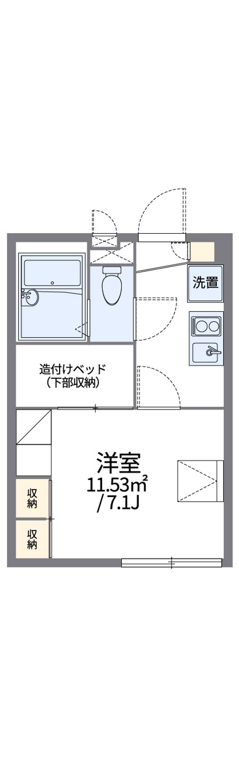 レオパレスブザービーター 間取図