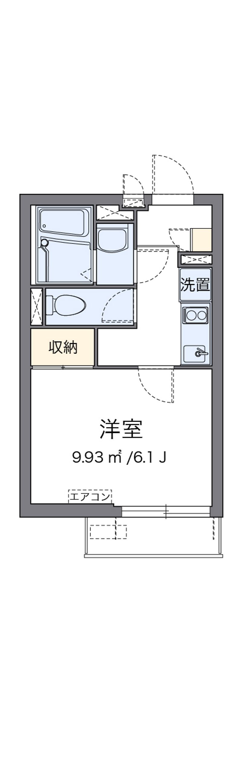 クレイノソレイユ中野新橋 間取図