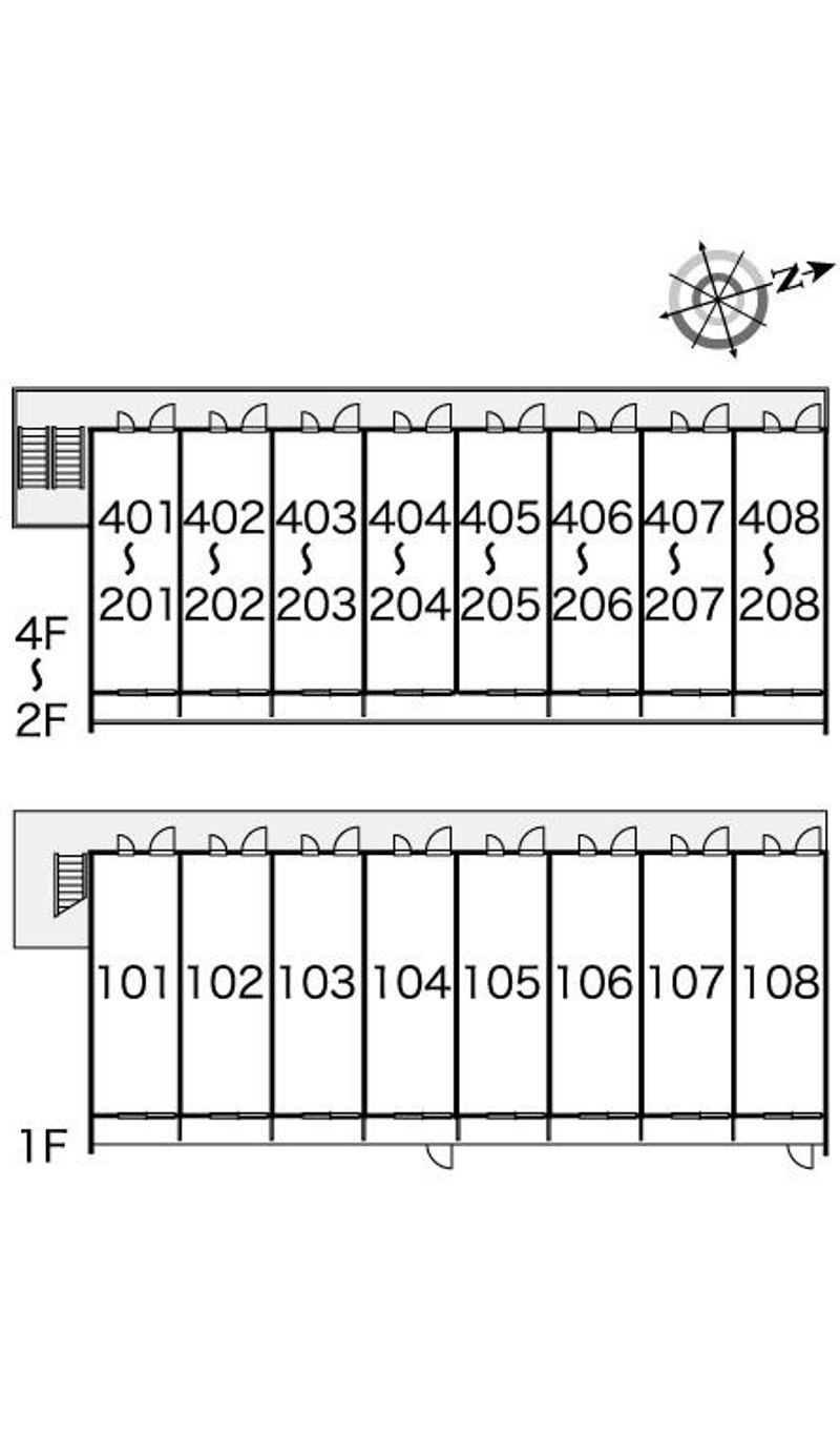 レオパレスエルヴェール　サンク 間取り配置図