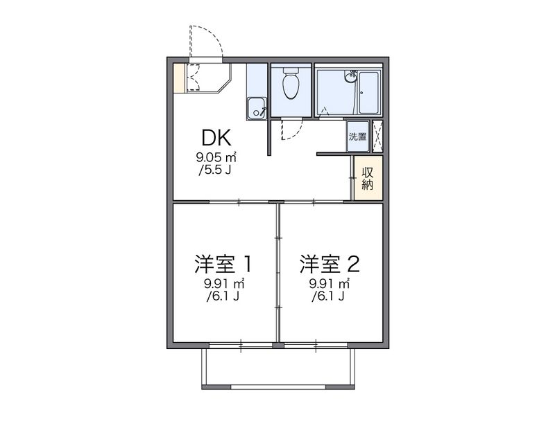 レオパレス大巻Ａ 間取図