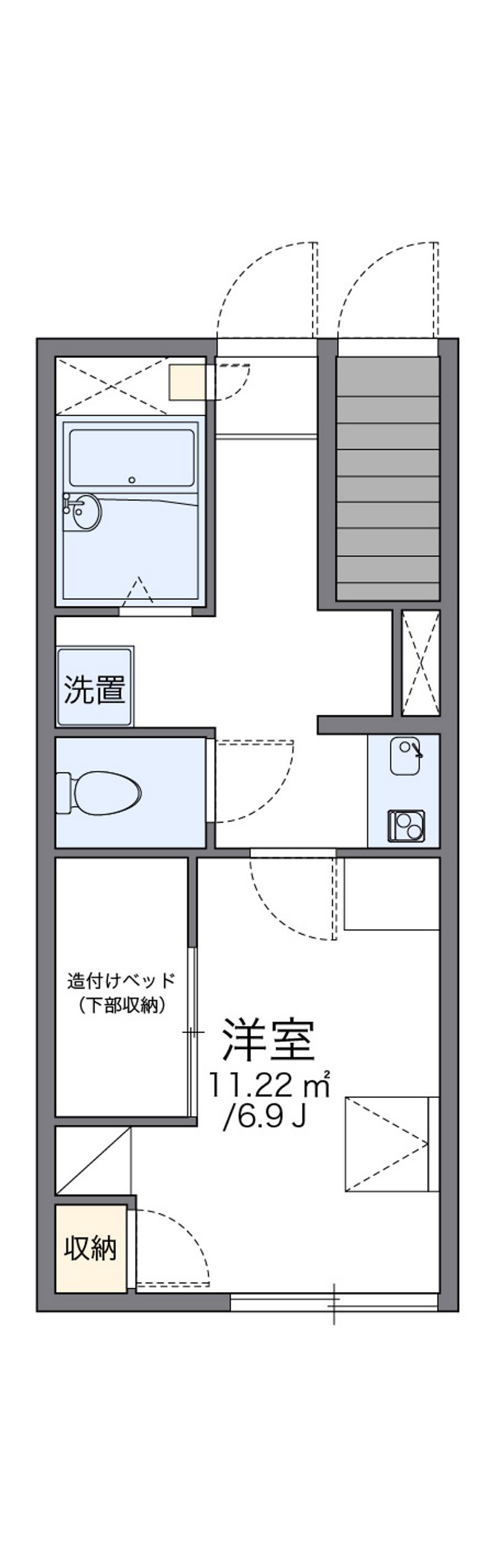 レオパレスヴィグール 間取図
