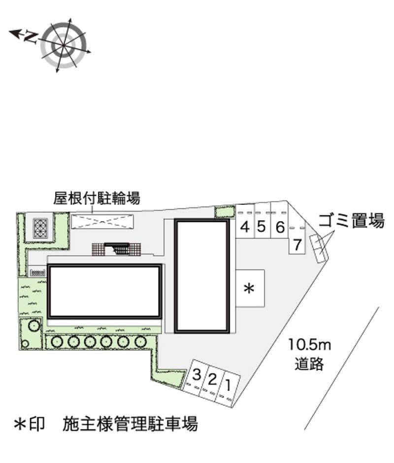 レオパレスＫウッズⅡ 配置図
