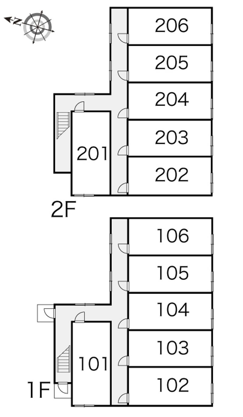レオパレスエトワール２３４ 間取配置図
