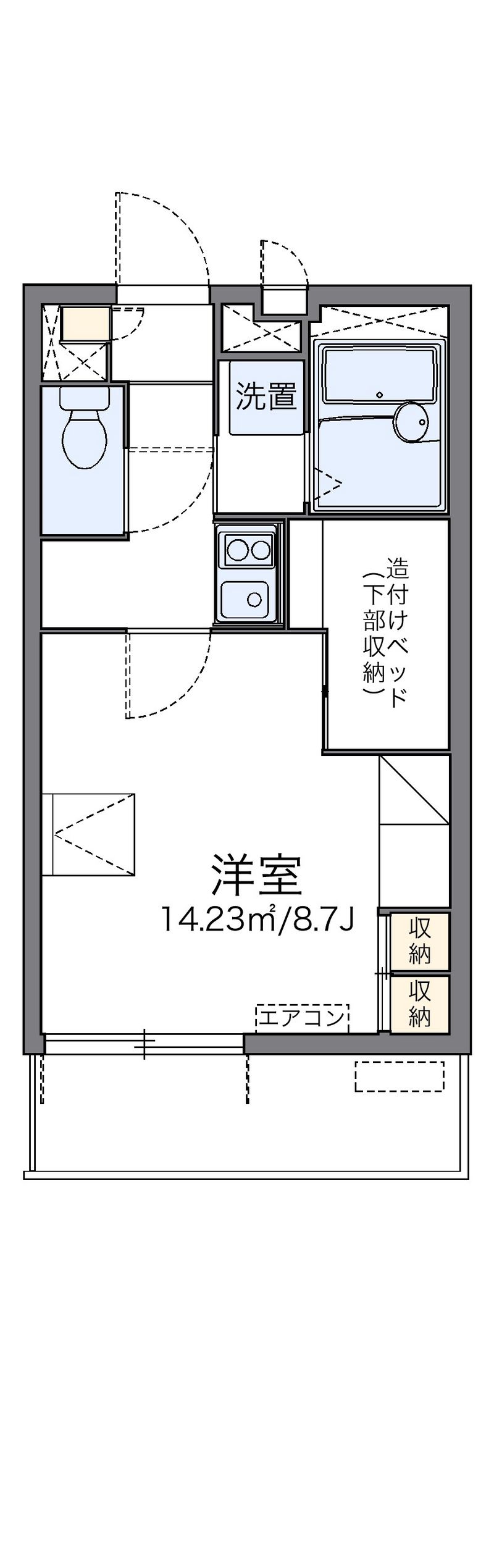 レオパレス小田 間取図