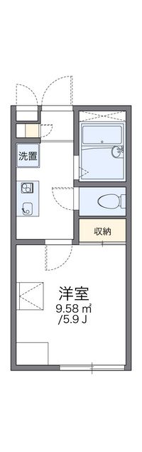 レオパレス虹 間取り図