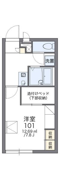 レオパレスコンチェルト 間取り図