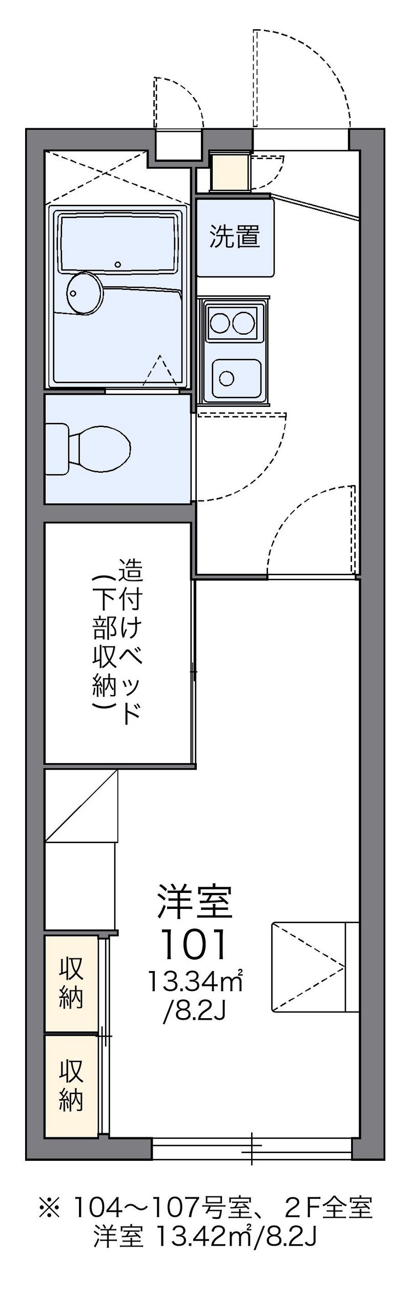 レオパレスＧフォレスト沼袋 間取図