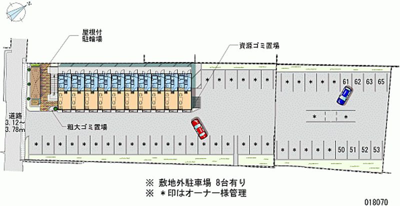 レオパレスハーモニー高石 月極駐車場