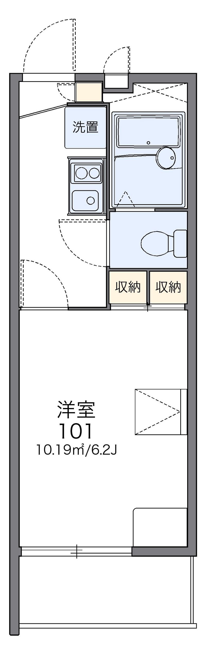 レオパレス匠 間取図