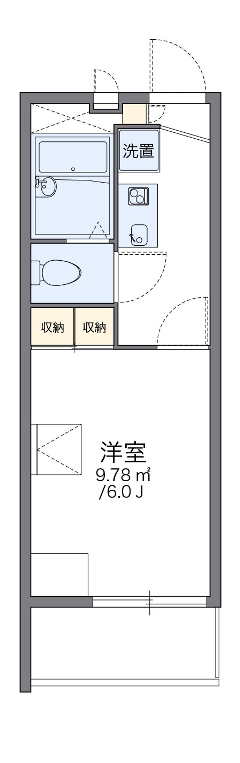 レオパレスシャーマー御崎 間取り