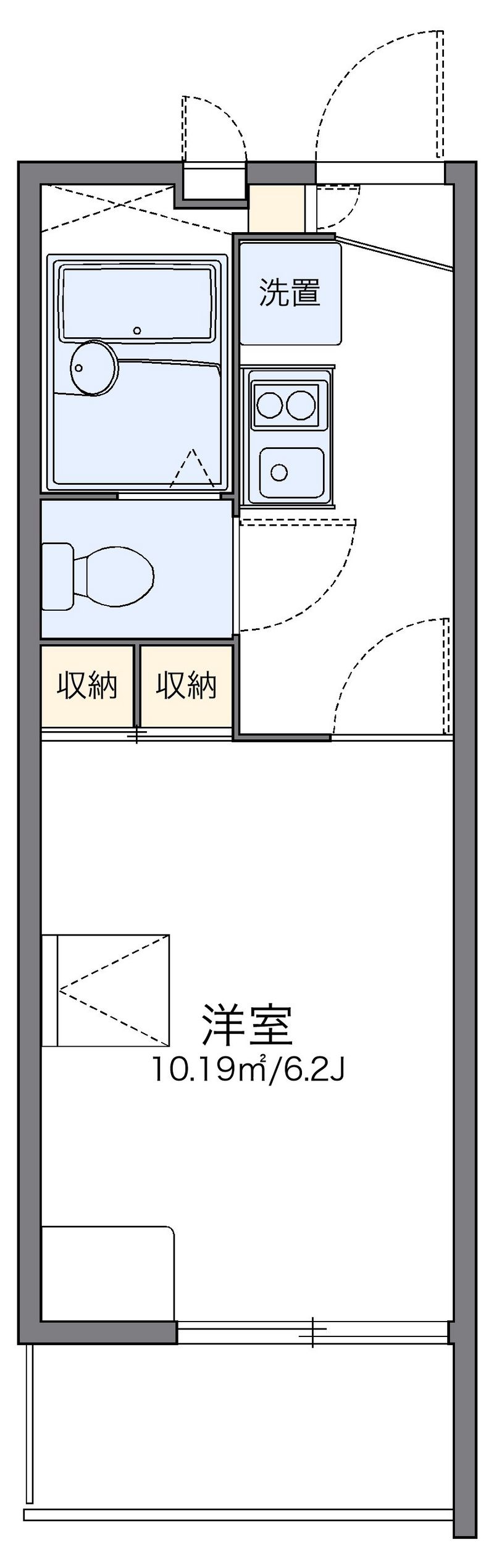 レオパレスノーブルコート久地 間取図