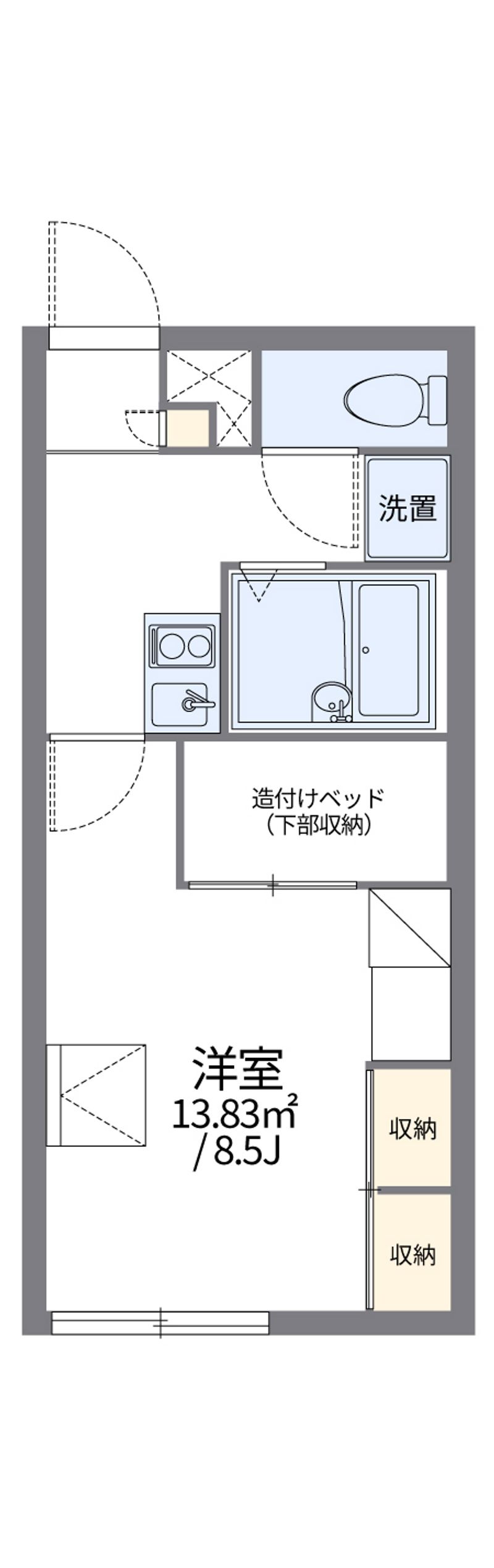 レオパレスＴ．コーポ深川 間取図