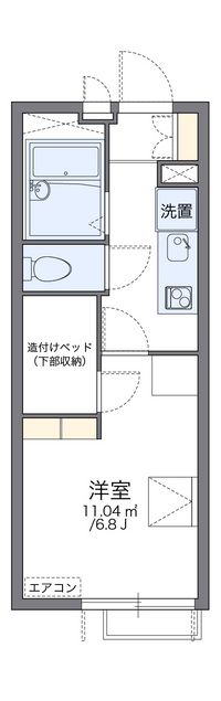 レオパレス大井 間取り図