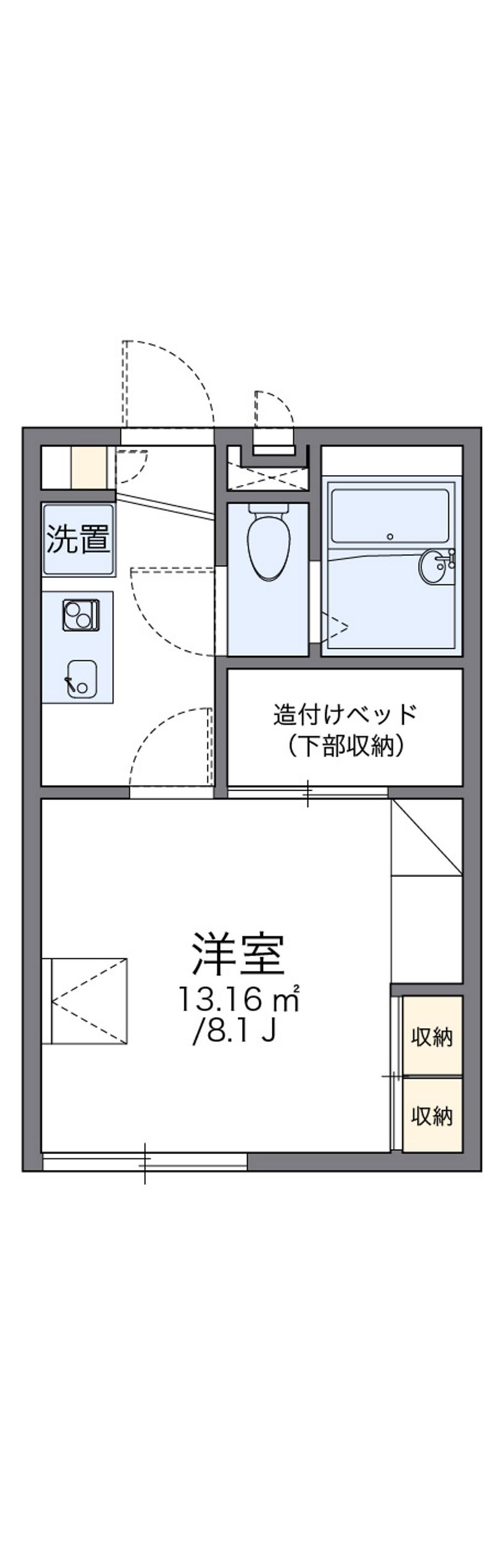 レオパレスベルン 間取図