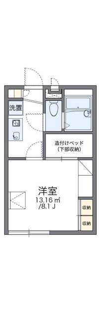 レオパレスベルン 間取り図