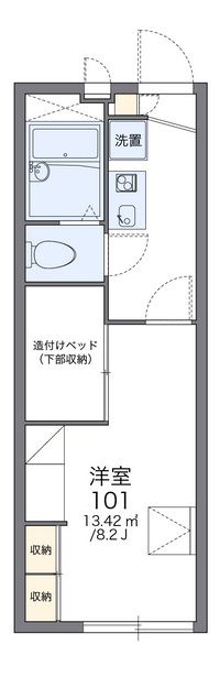 レオパレス吉山 間取り図