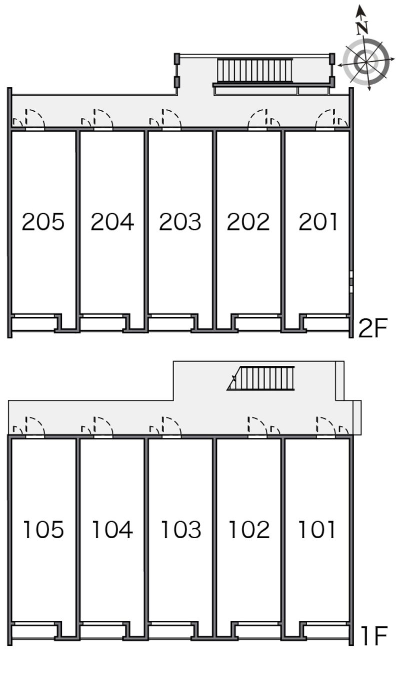 クレイノサンフィットハイム日進 間取配置図