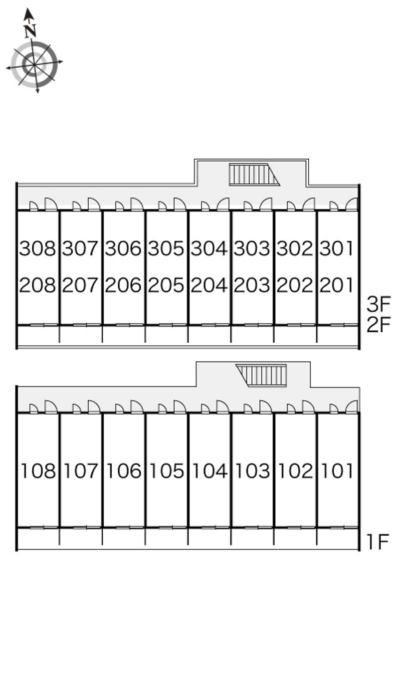 レオパレスＬＯＴＵＳ　Ａ 間取配置図