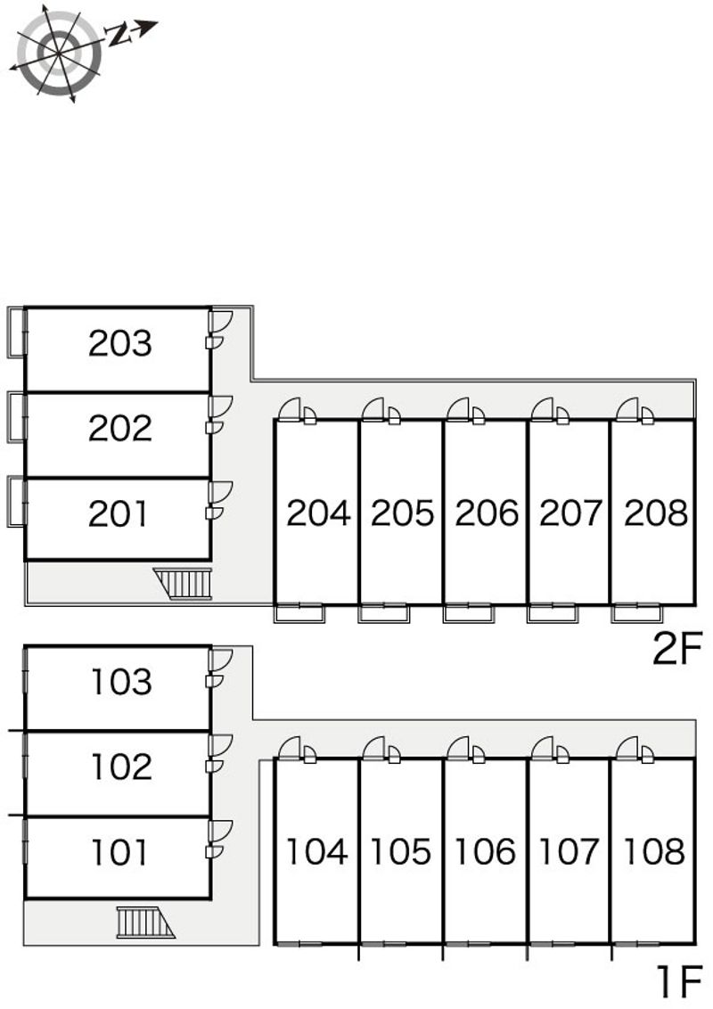 レオパレスことぶき 間取配置図