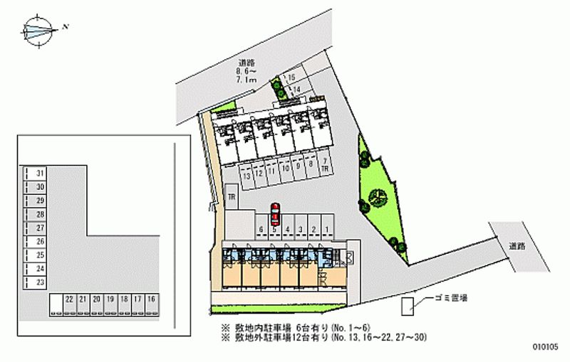 レオパレスガーデンヒルズ 月極駐車場