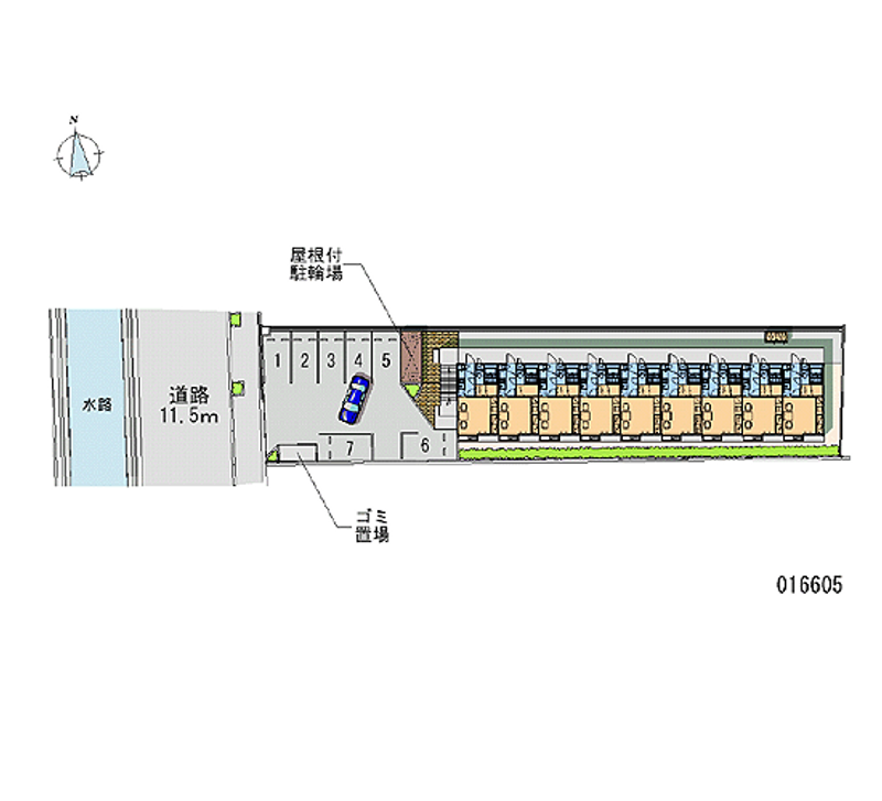 16605 Monthly parking lot