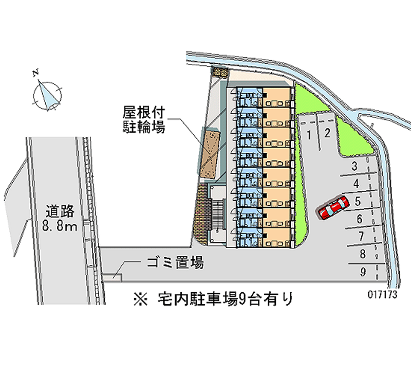 17173月租停車場